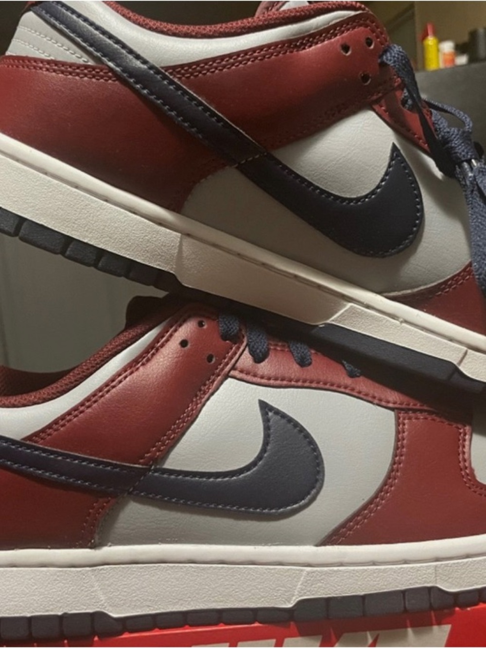 Nike Dunks Dark Red Obsidian Men’s Size 12 NWT